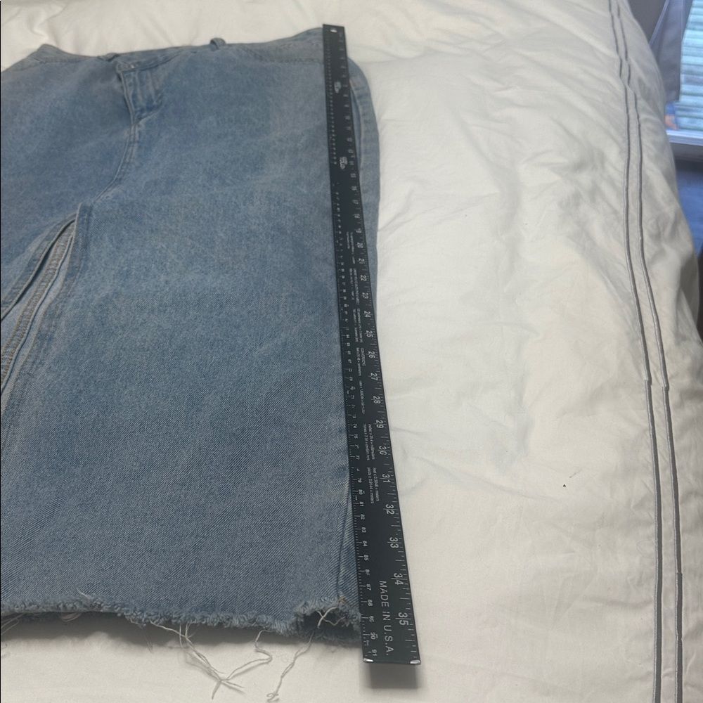 Denim asymmetrical at zipper maxi skirt - Picture 8 of 8